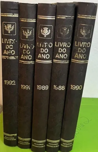 Coleção Enciclopédia Livro do Ano 5 Volumes - (1988 à 1992) (Usado)