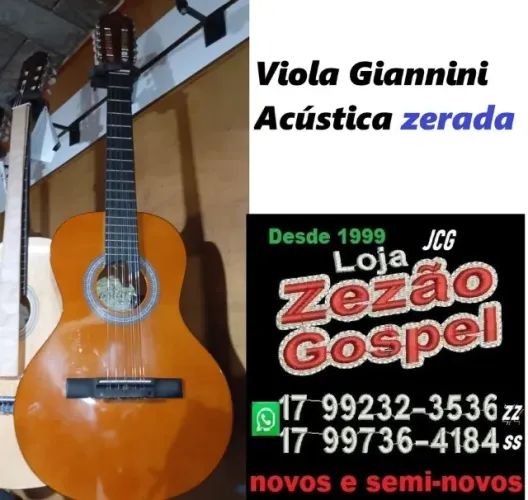  Viola Giannini Acústica zerada troco ou parcelo