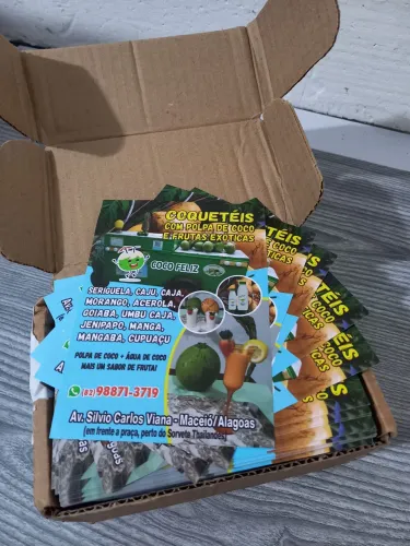 Milheiro se panfletos em promoção