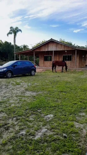 Chacara 5 mil mtrs, Casa nova, galpão, lagoa no terreno 10 minutos do centro e das praia