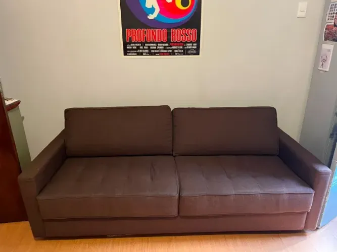 Sofá 3 lugares 2m | Seminovo | Marrom | Excelente estado