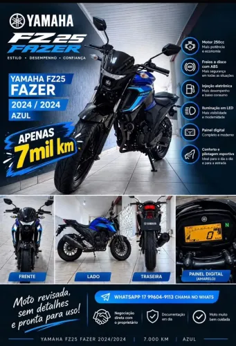FAZER FZ25 2024 Novíssima