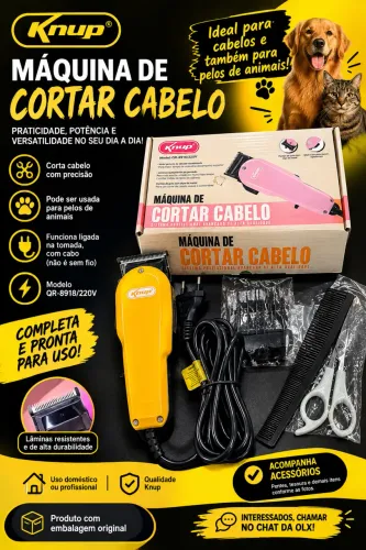 ? Máquina de Cortar Cabelo Knup