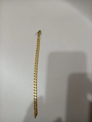 Pulseira masculina banhado a ouro 18