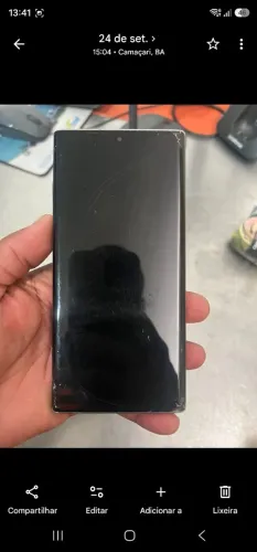 Not10+ pra negócio, celular tá com a tela quebrada, funciona com a caneta