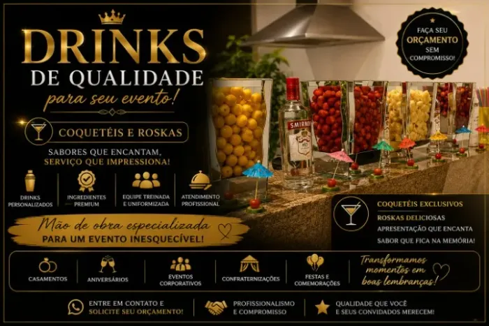 Barman , Garçom e Churrasqueiro - Orçamento WhatsApp >>71) 9_9_2_3_2-5_3_0_1
