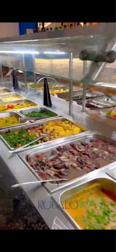Ilha Buffet Self-service 1,85x4,80 m Quente e fria