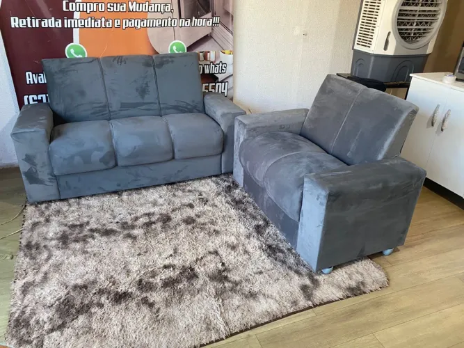 Jogo de sofá 2 e 3 lugares novo (entrego)