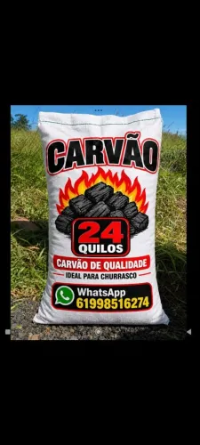 Carvão 24 kg saco 