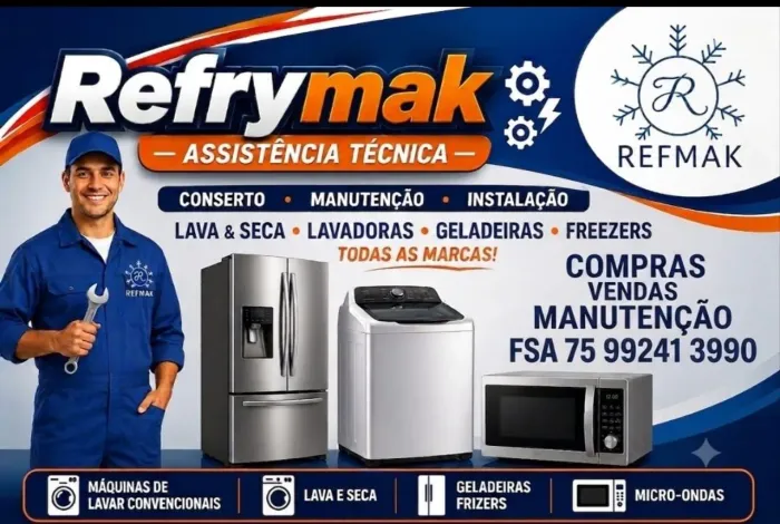 CONSERTOS GELADEIRAS MÁQUINAS DE LAVAR