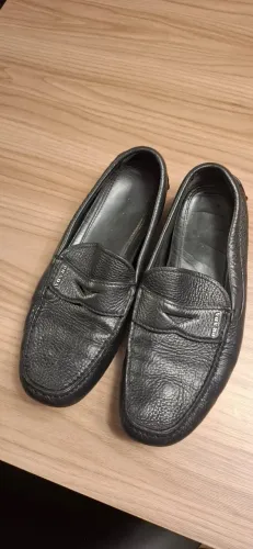Mocassim Prada Original Driver em Couro Preto - Tam. 40/41
