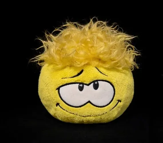 Club Penguin Pelúcia Puffle Amarelo Original Jakks