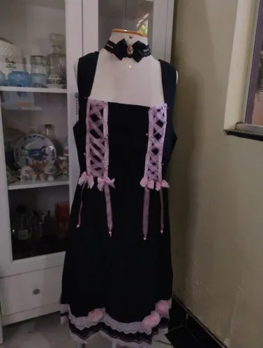 Vestido sweet lolita gótico gothic coquette romântico