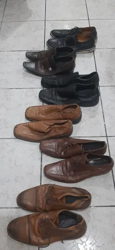 Vendo todos esses sapatos 