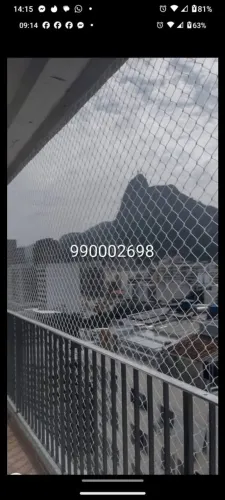 Redes e telas de proteção, segurança antiqueda 