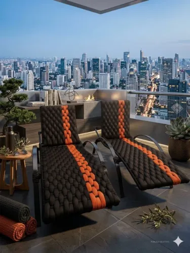 Moveis fibra cintetica e corda náutica