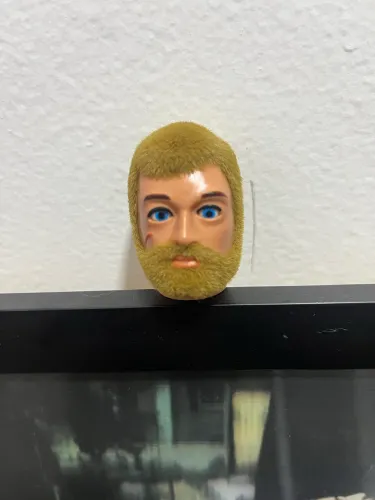 Cabeça boneco falcon nova olhos de águia loira