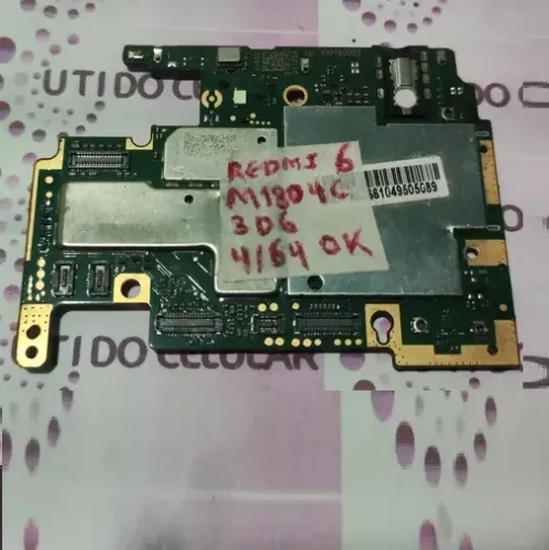 Placa Mãe Xiaomi Redmi 6 64gb M1804c3dg versao duas camera