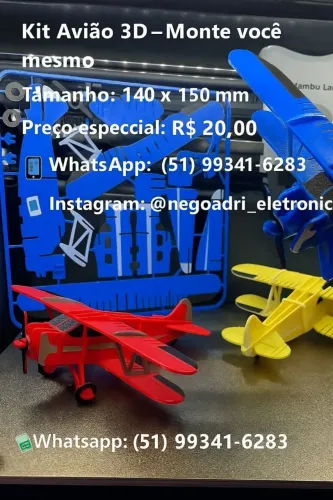 Monte seu próprio avião de brinquedo 