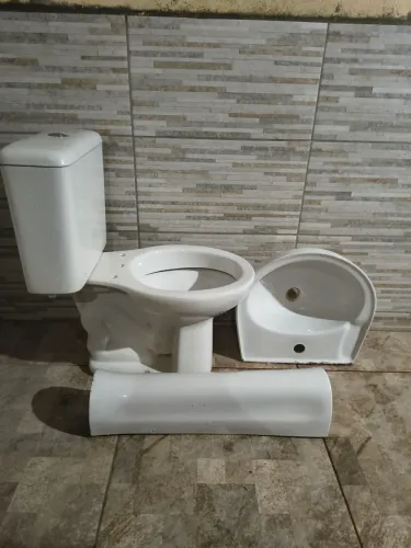 Kit banheiro vaso e piá