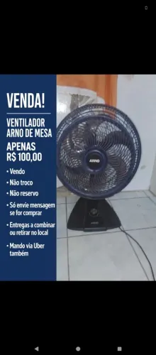 Promoção de ventiladores usados e revisados funcionando normalmente