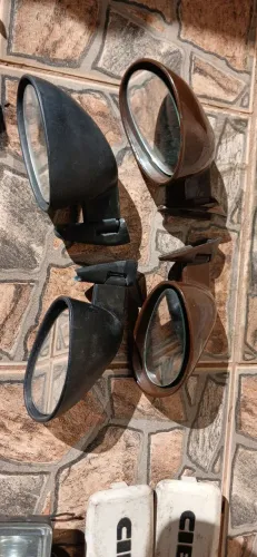 retrovisores estilo esportivo "copo", compatíveis com veículos antigos.