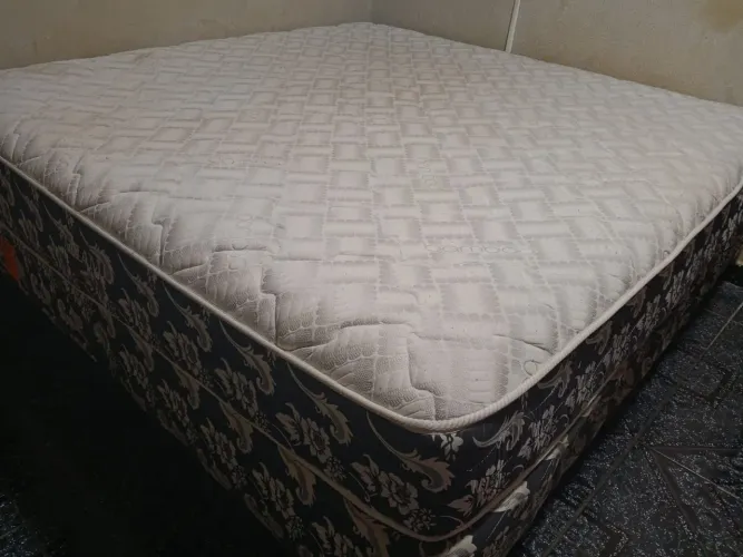 cama super king colchão mola ensacada bamboo e base ante ácaro