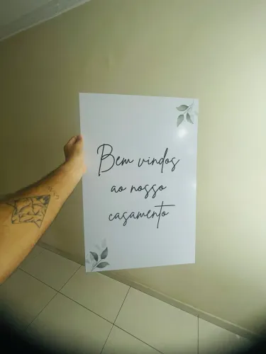 Placa para casamento 
