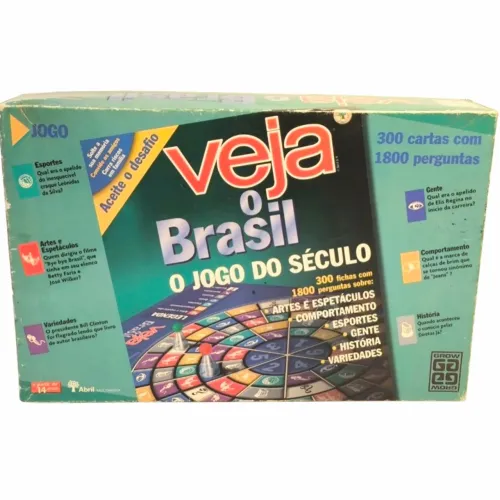 Jogo Revista Veja o Brasil - Grow Completo Anos 90