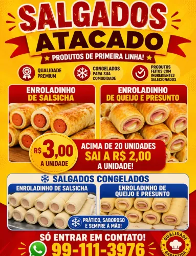 Salgados para revenda