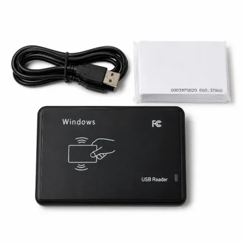 Leitor de Cartão RFID USB com 10x Cartões - R$ 150