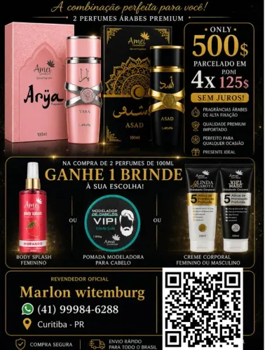 Perfumes semelhantes aos Árabes e importados