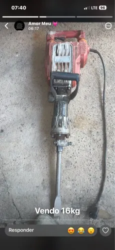 Vendo martelete demolidor 16kg