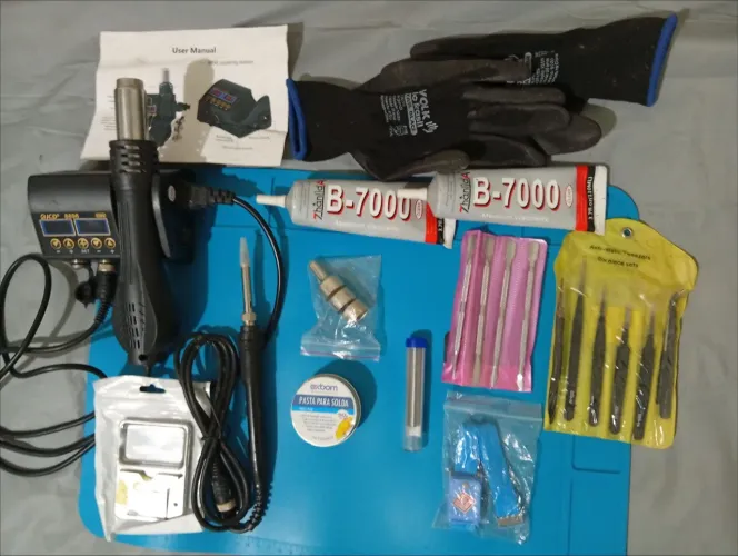 Estacao de solda + kit completo