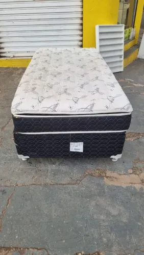 Cama solteirão ou solteiro king medindo 2,00 x 1,00 base mais colchão ((ENTREGO GRATIS))