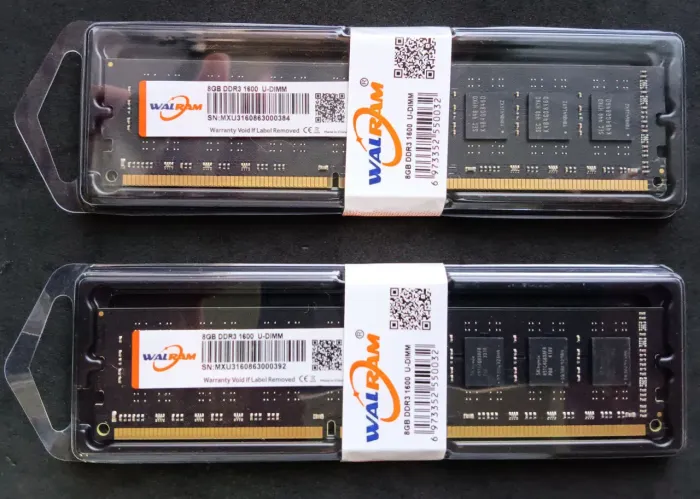 Kit Memórias DDR3 16Gb(2x8Gb) à 1.600mhz, Walran Novas!