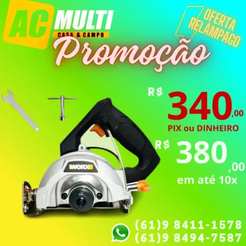 Serra Mármore " MAKITA " Com Ajuste Ângular 45º 1400w 220v WORX