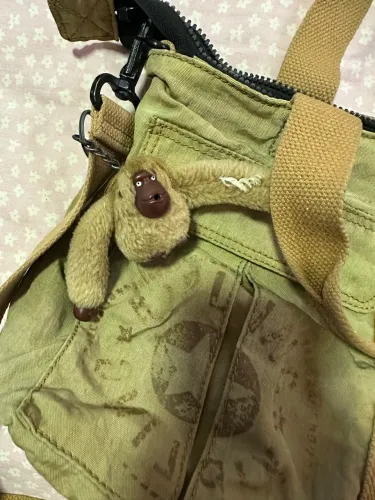 Bolsa Kipling original marrom clara