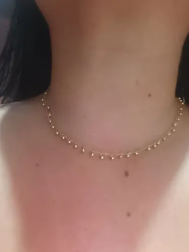 Linda gargantilha em Ouro 18k 