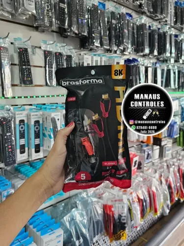 Cabo Hdmi 5 Metros Televisão 8k Full Ultra Hd Tv Ps5 Xbox<br>