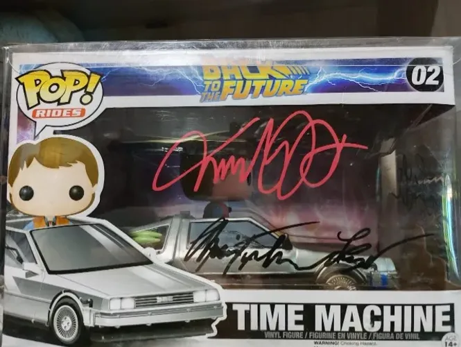 funko pop de volta para o futuro rides 02 com autografos com protetor - #02
