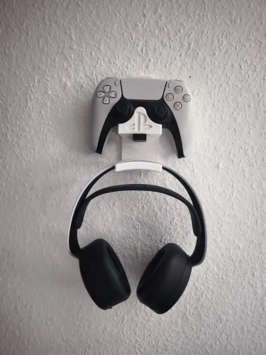 Suporte de parede 2 em 1 para controle e headset