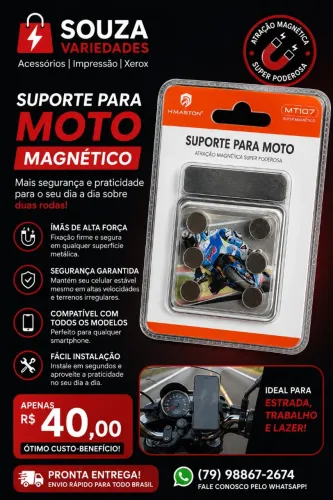 Suporte para moto Magnético 