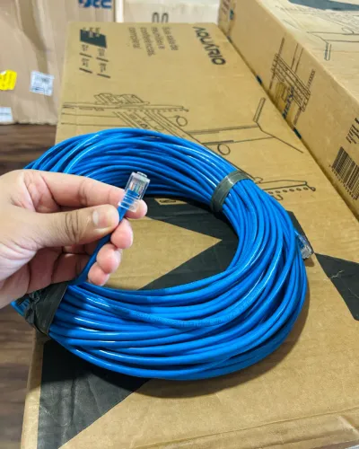 Cabo de Rede Internet 50 Metros RJ45 Ideal para Modem / Câmeras e outros