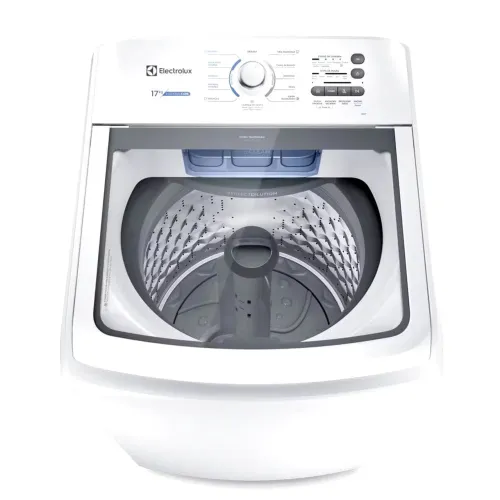 Máquina de Lavar Electrolux 17kg Branca Essential Care com Cesto Inox e Jet&Clean (LED17)
