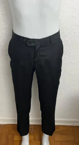 Calça Zara Man Tamanho 38 / P Preta Viscose Ótimo Estado