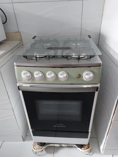 Fogão Branco Brastemp