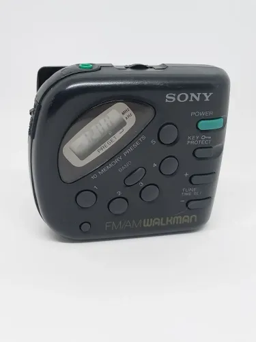 Rádio Walkman Sony SRF-M32 Digital AM/FM Stereo - Muito Conservado e Funcionando