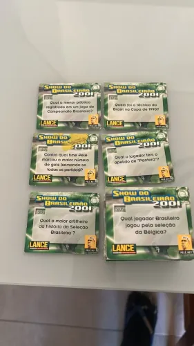87 CARDS SHOW QUIZ BRASILEIRÃO 2001