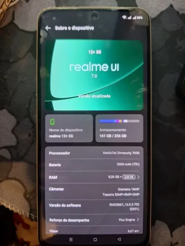 CELULAR REALME 12+ 5G - 16 GB RAM 256GB MEMORIA